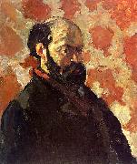 Paul Cezanne Self Portrait on a Rose Background Sweden oil painting reproduction